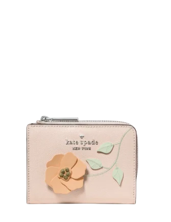 Kate Spade New York Floral Small L-zip Wallet | Brixton Baker Kate Spade New York Floral Small L-zip Wallet | Brixton Baker