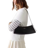 Kate Spade New York Frankie Textured Patent Leather Small East West Shoulder Black