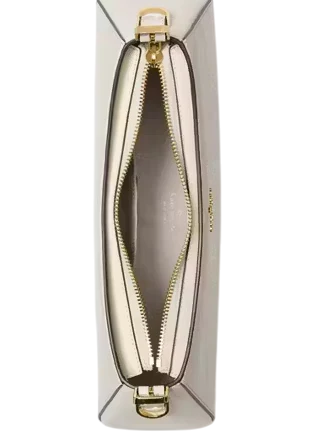 Kate Spade New York Frankie Textured Patent Leather Small East West Shoulder Meringue