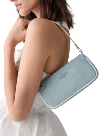 新品2way KATE SPADEショルダー スモーキーブルー（seaside） Kate Spade Light Blue Handbag by Kate Spade - Pickle