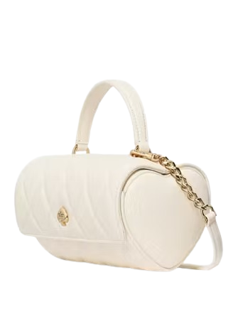 Kate Spade New York Heart Barrel Quilted Crossbody Meringue
