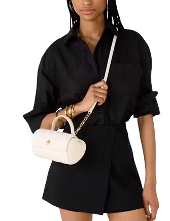 Kate Spade New York Heart Barrel Quilted Crossbody Meringue