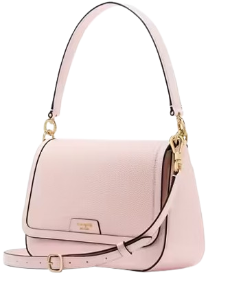 Kate Spade New York Hudson Convertible Flap Shoulder Bag Pastry Pink