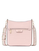 Kate Spade New York Hudson Pebbled Leather Messenger Crossbody Pastry Pink