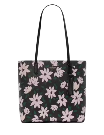 Kate Spade New York Jana Winter Blooms Medium Tote Black