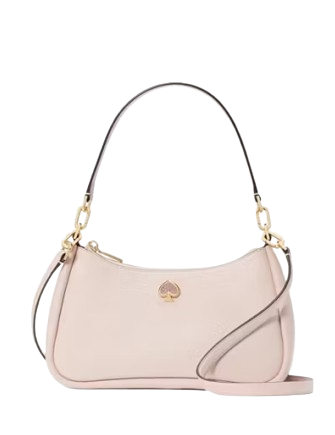 Kate Spade New York Kayla Embellished Spade Convertible Shoulder Bag Powdered Sugar