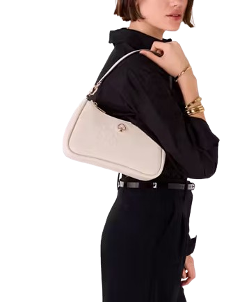 Kate Spade New York Kayla Embellished Spade Convertible Shoulder Bag Powdered Sugar