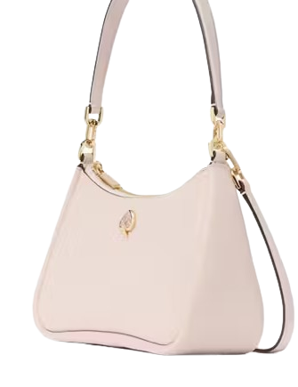 Kate Spade New York Kayla Embellished Spade Convertible Shoulder Bag Powdered Sugar