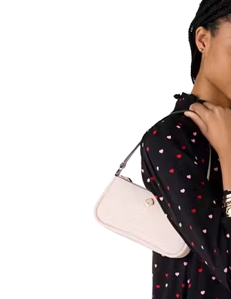 Kate Spade New York Kayla Embellished Spade Convertible Wristlet Powdered Sugar