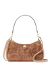 Kate Spade New York Kayla Faux Fur Small Convertible Shoulder Bag Light Fawn