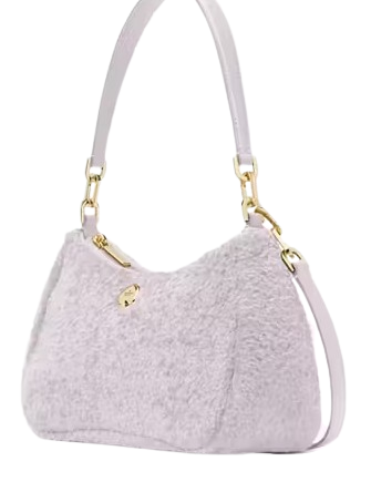 Kate Spade New York Kayla Faux Fur Small Convertible Shoulder Bag Violet Mist