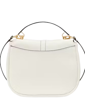 Kate Spade New York Kayla Pebbled Leather Saddle Bag Meringue