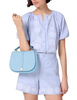 Kate Spade New York Kayla Pebbled Leather Saddle Bag Montauk Blue