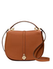 Kate Spade New York Kayla Pebbled Leather Saddle Bag Warm Gingerbread