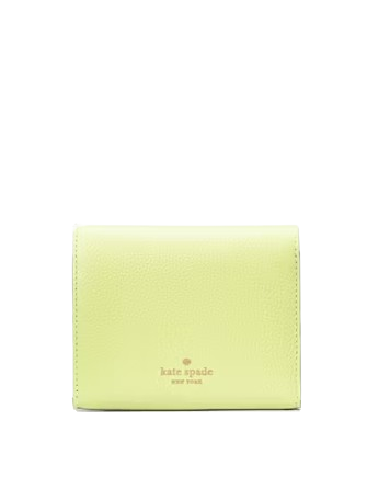 Kate Spade New York Kayla Small L-Zip Wallet Lime Slushy
