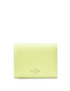 Kate Spade New York Kayla Small L-Zip Wallet Lime Slushy