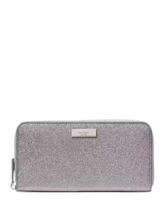 Kate Spade New York Kenzie Boxed Glitter Large Continental Wallet Candied Flower