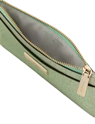 Kate Spade New York Kenzie Boxed Glitter Large Slim Cardholder Seawater