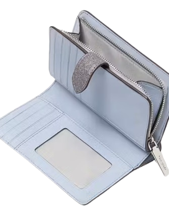 Kate Spade New York Kenzie Boxed Glitter Medium Compact Wallet Kate Spade New York Kenzie Boxed Glitter Medium Compact Wallet