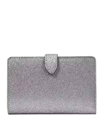 Kate Spade New York Kenzie Boxed Glitter Medium Compact Wallet Kate Spade New York Kenzie Boxed Glitter Medium Compact Wallet