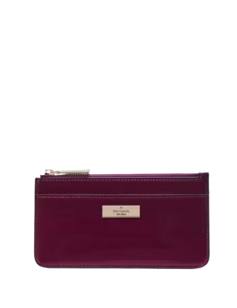 Kate Spade New York Kenzie Boxed Large Slim Cardholder Dark Raspberry