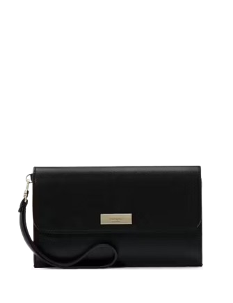 Kate Spade New York Kenzie Boxed Medium Flap Wristlet Black