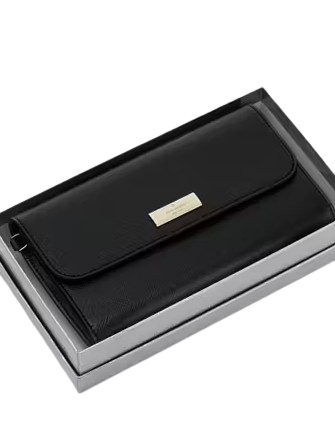 Kate Spade New York Kenzie Boxed Medium Flap Wristlet Black