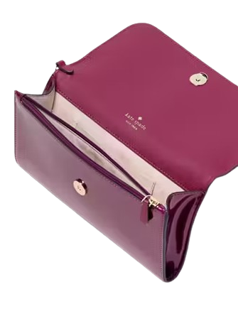 Kate Spade New York Kenzie Boxed Medium Flap Wristlet Dark Raspberry