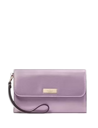 Kate Spade New York Kenzie Boxed Medium Flap Wristlet Quartz Pink