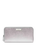 Kate Spade New York Kenzie Boxed Metallic Large Continental Wallet Lunar Light