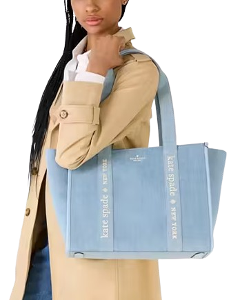 Kate Spade New York Kip Denim Large Tote Blue