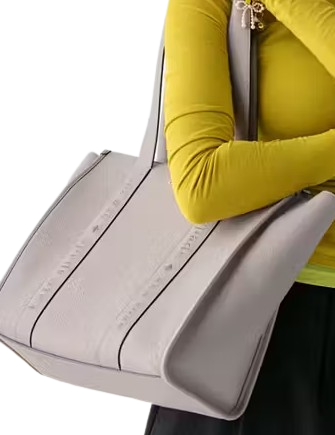 Kate Spade New York Kip Leather Large Tote Cozy Grey