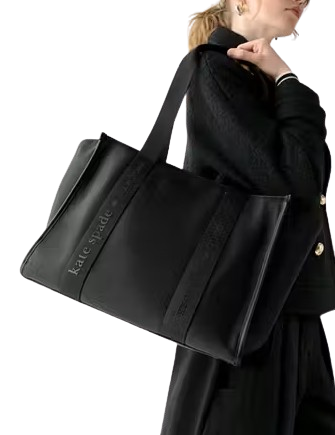 Kate Spade New York Kip Nylon Large Tote Black