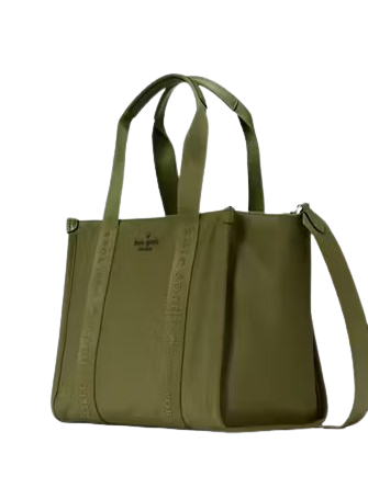 Kate Spade New York Kip Nylon Small Tote Enchanted Green