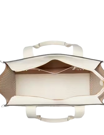 Kate Spade New York Kip Perforated Leather Large Tote Meringue