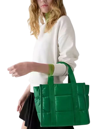 Kate Spade New York Kip Puffy Small Tote Green Bean