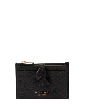 Kate Spade New York Knott Zip Card Holder Black