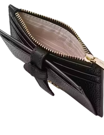 Kate Spade New York Knott Zip Card Holder Black