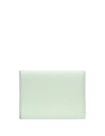 Kate Spade New York Label Card Case Trifold Wallet  Pistachio Ice