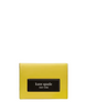 Kate Spade New York Label Card Case Trifold Wallet Tigers Eye