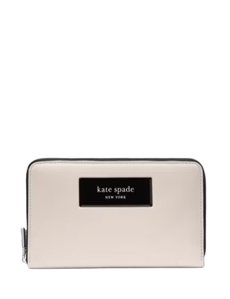 Kate Spade New York Label Medium Zip-around Wallet Parchment