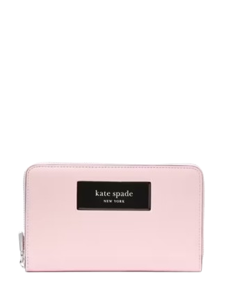 Kate Spade New York Label Medium Zip-around Wallet Pastry Pink
