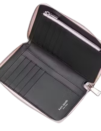 Kate Spade New York Label Medium Zip-around Wallet Pastry Pink