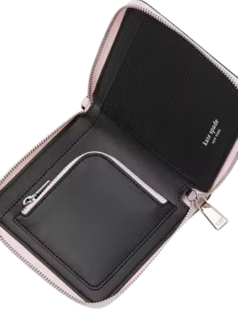 Kate Spade New York Label Small Compact Webbed Wristlet Pastry Pink