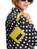 Kate Spade New York Label Small Compact Webbed Wristlet Tigers Eye