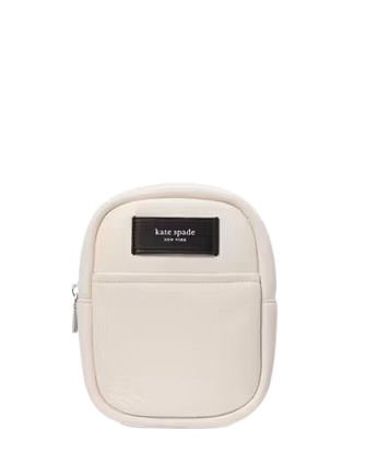Kate Spade New York Label Small Convertible Crossbody Parchment