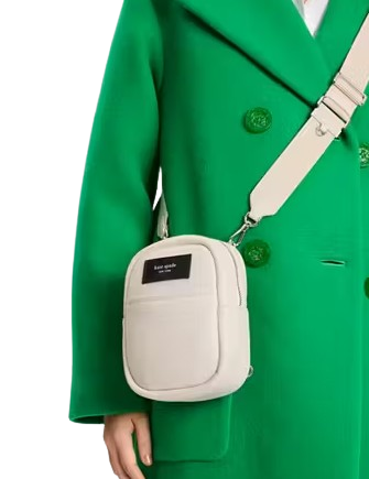 Kate Spade New York Label Small Convertible Crossbody Parchment