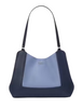 Kate Spade New York Lena Colorblock Large Triple Compartment Shoulder Bag Parisian Navy