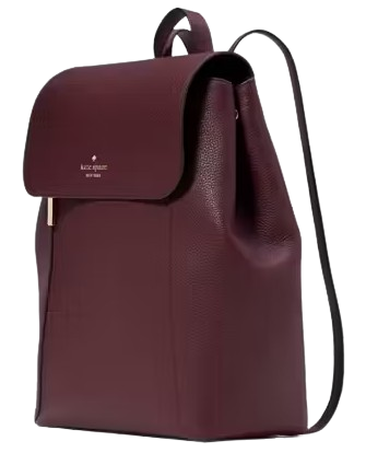 Kate Spade New York Lena Flap Backpack Cherrywood
