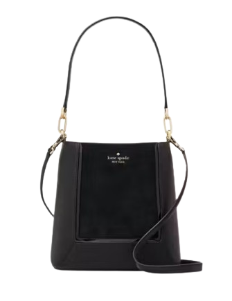 Kate Spade New York Lena Suede Bucket Bag Black